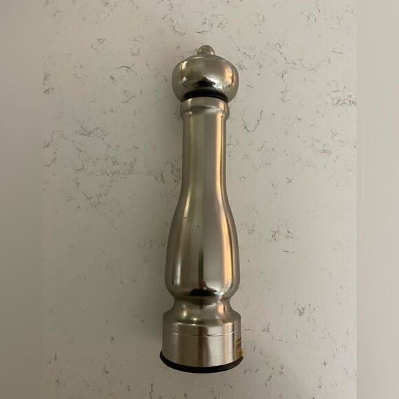 Crate & Barrell stainless steel 12” pepper mill - Picture 1 of 5